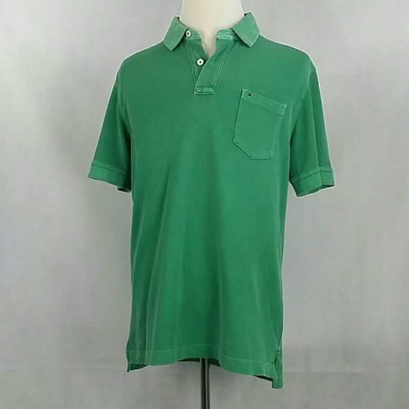 tommy hilfiger men's slim fit polo shirt